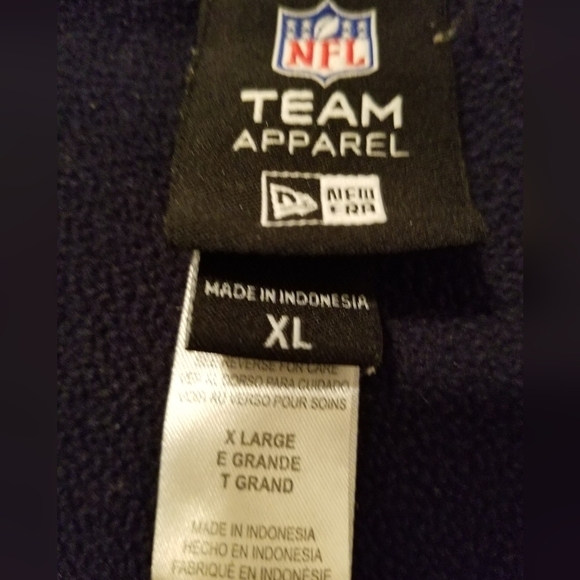 NFL Team Apparel NE Patriots Navy Blue Full Zip Hoodie Jacket Men's Size XL - Picture 3 of 6